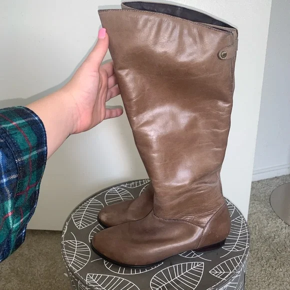 ALDO Light Brown Tan Gray Taite Boots Size 6.5 - Picture 5 of 16